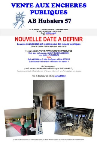Nouvelle Date vente